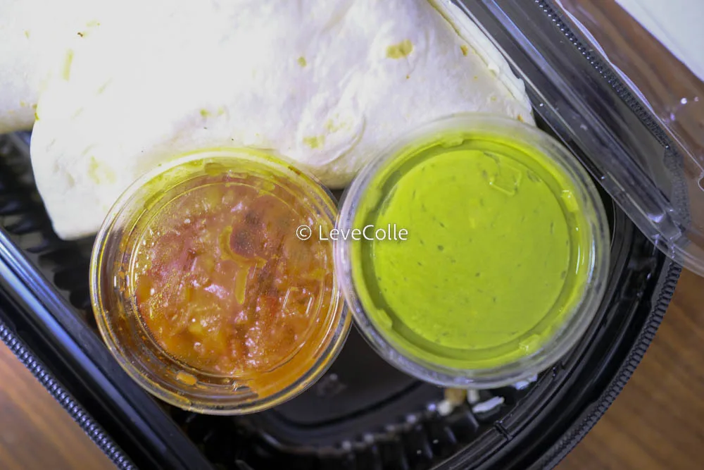 Salsa and avocado dip