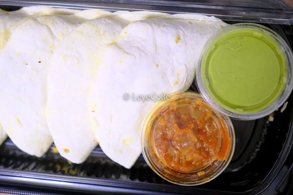 Costco's recommended side dish: pork sadilla