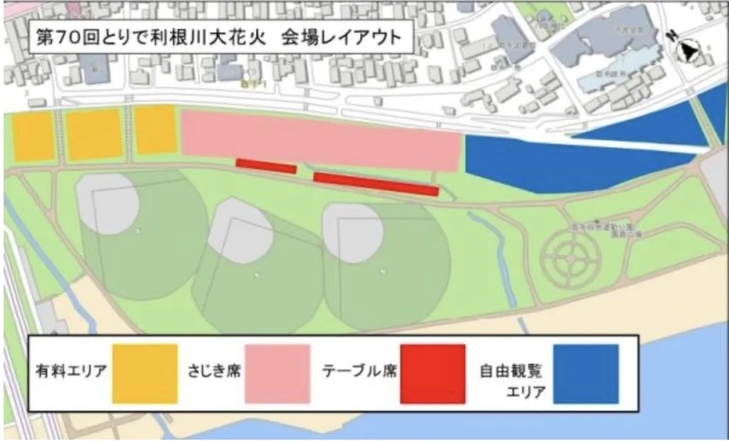 とりで利根川大花火
