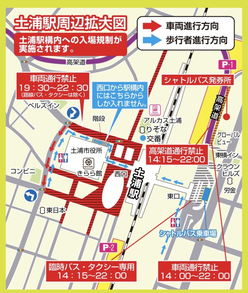 土浦全国花火競技大会駐車場