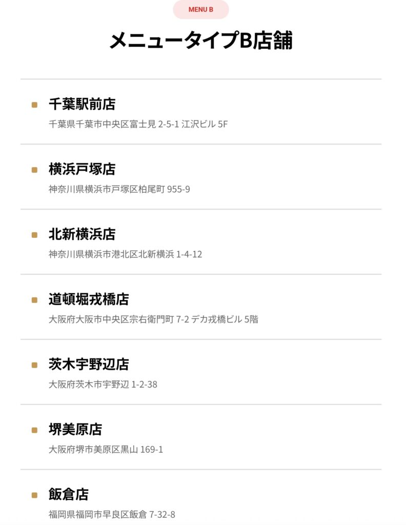 かっぱ寿司食べ放題店舗