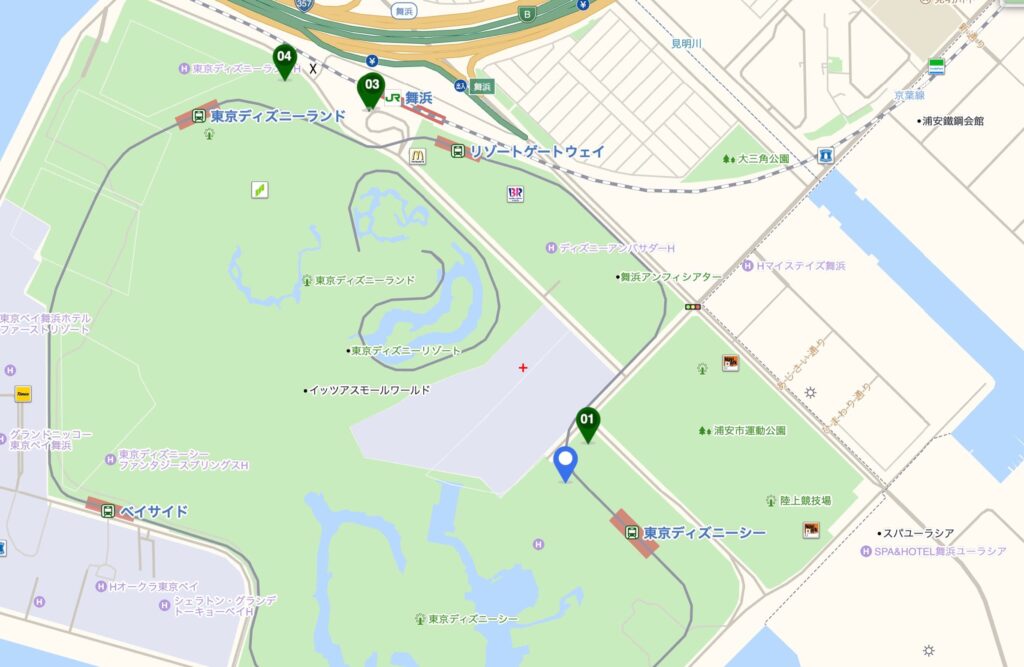 ディズニーシータクシー乗り場