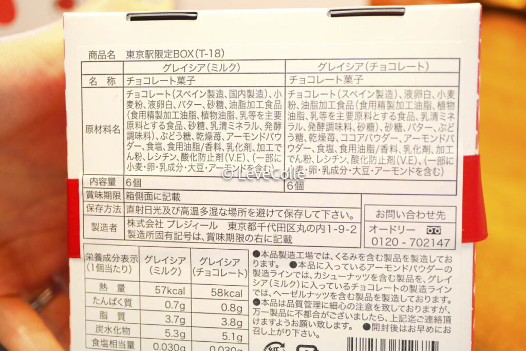 オードリー東京駅商品BOXお菓子