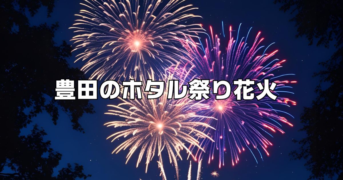 豊田のホタル祭り花火
