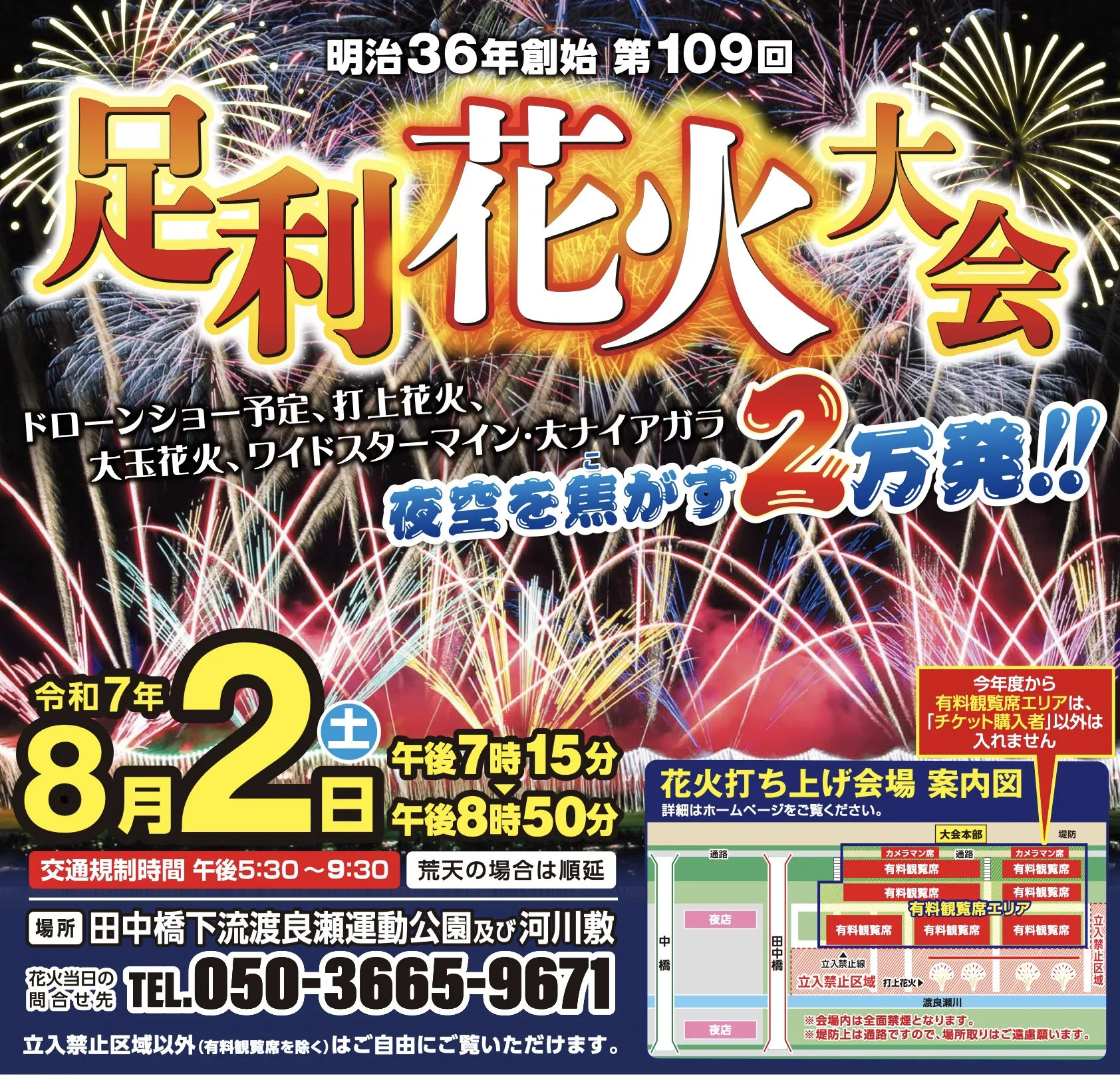 足利花火大会駐車場