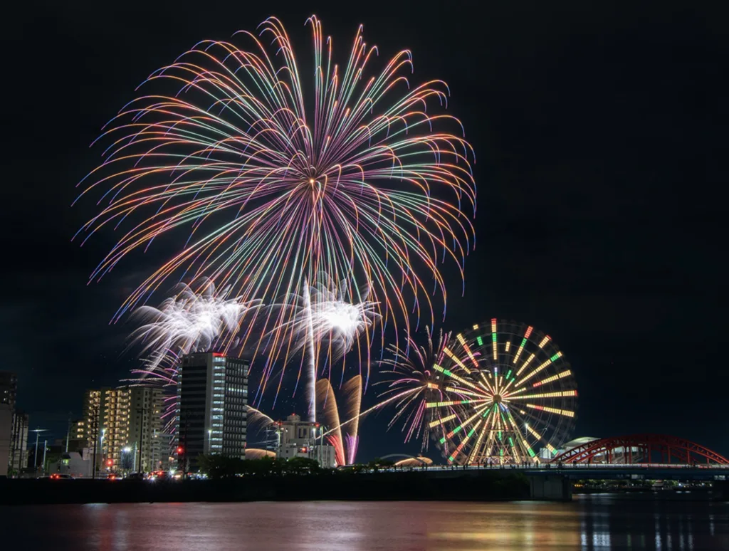 千葉Xmas芸術花火
