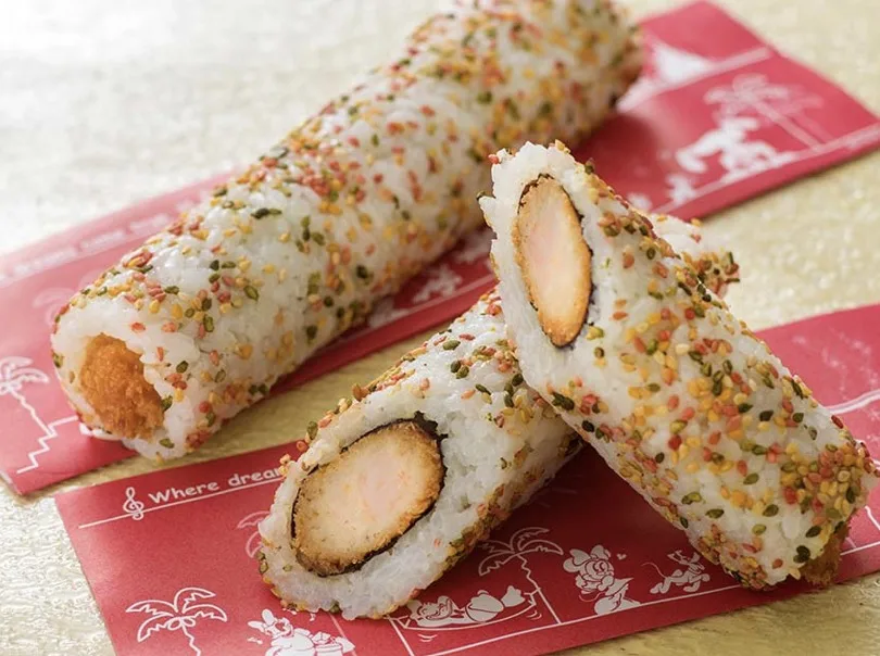 ディズニーシーフードランキング熱狂マニアさん寿司ロール（シュリンプ＆チキンカツ）